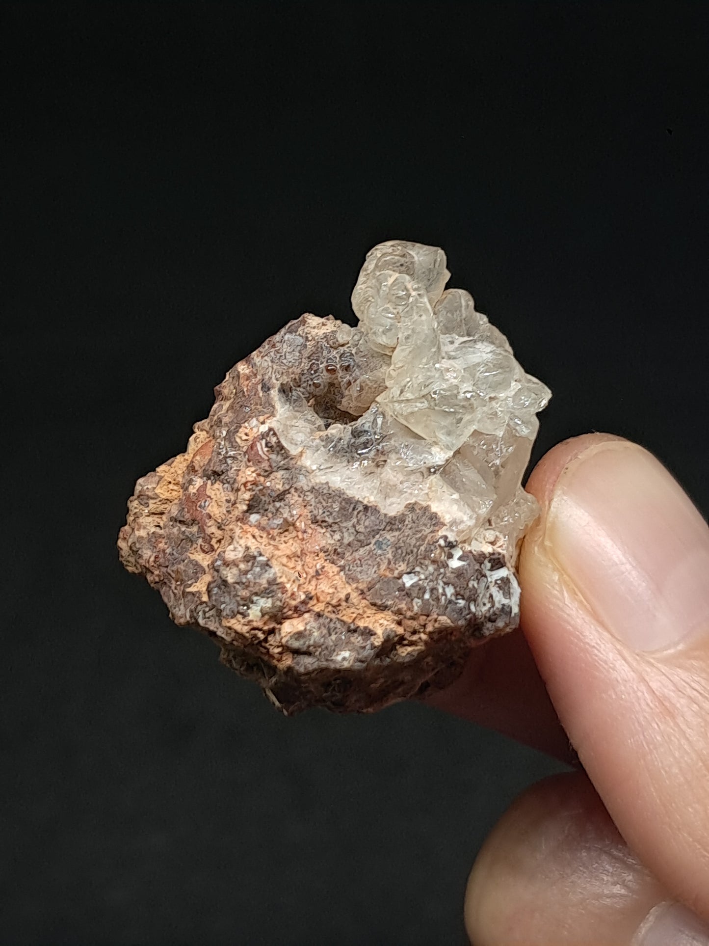 Hyalite Opal on Matrix (Mexico) Rough Crystal Stone | UV-Reactive Mineral Specimen #OH19