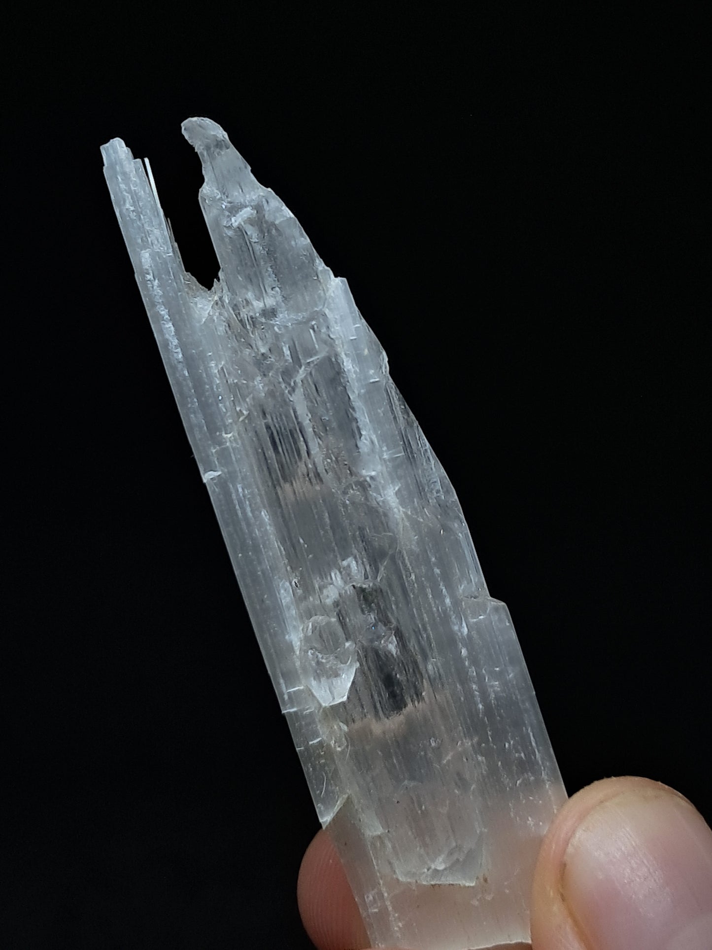 Satin Spar *Selenite* (India) Fibrous Gypsum | Mineral Specimen | Rough Crystal #SE5
