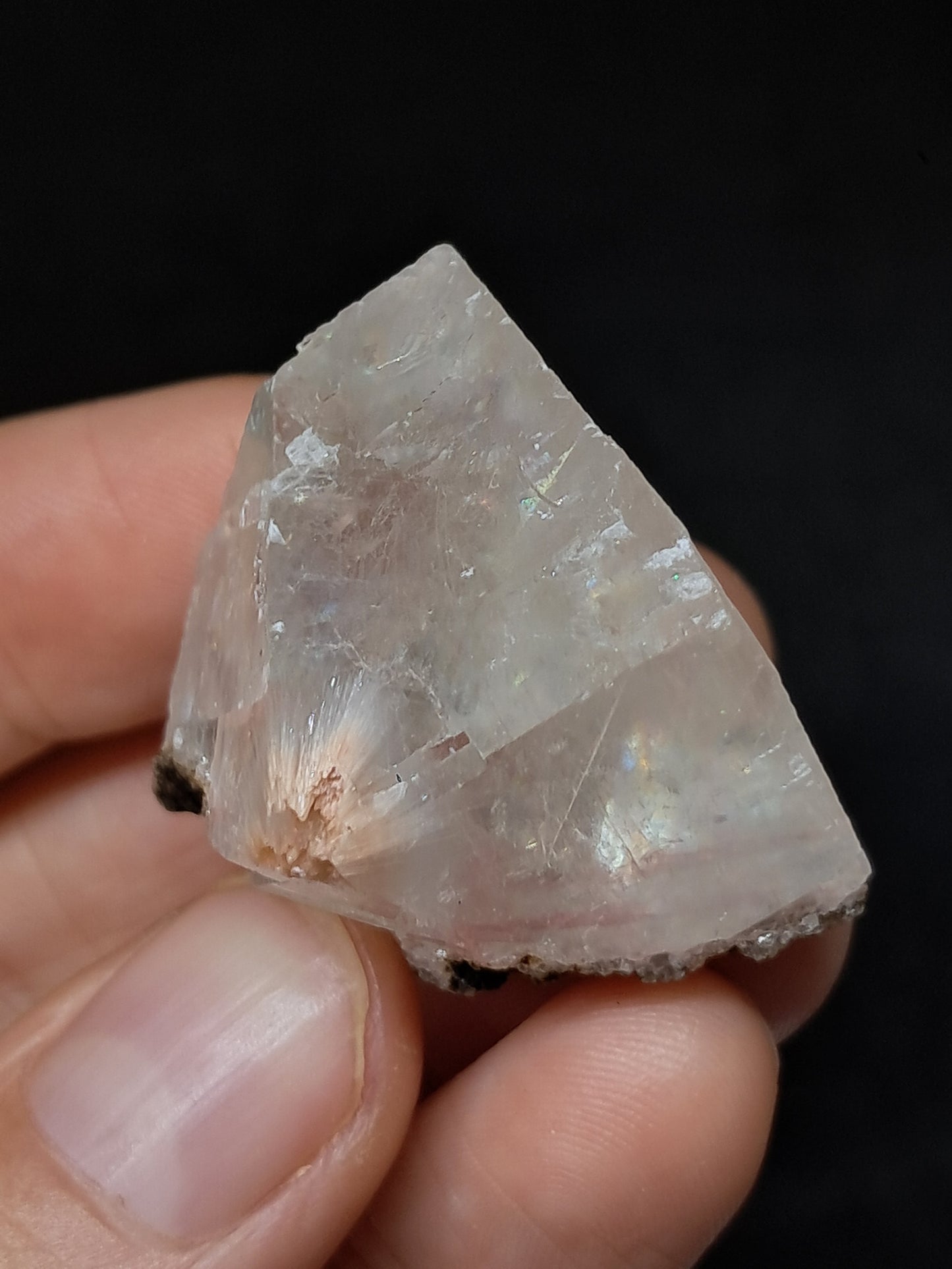 Calcita Rojiza/Rosa con Mesolita *Hallazgo Raro* (Pithampur) Cristal Natural | Piedra Bruta | Muestra Mineral #CA35