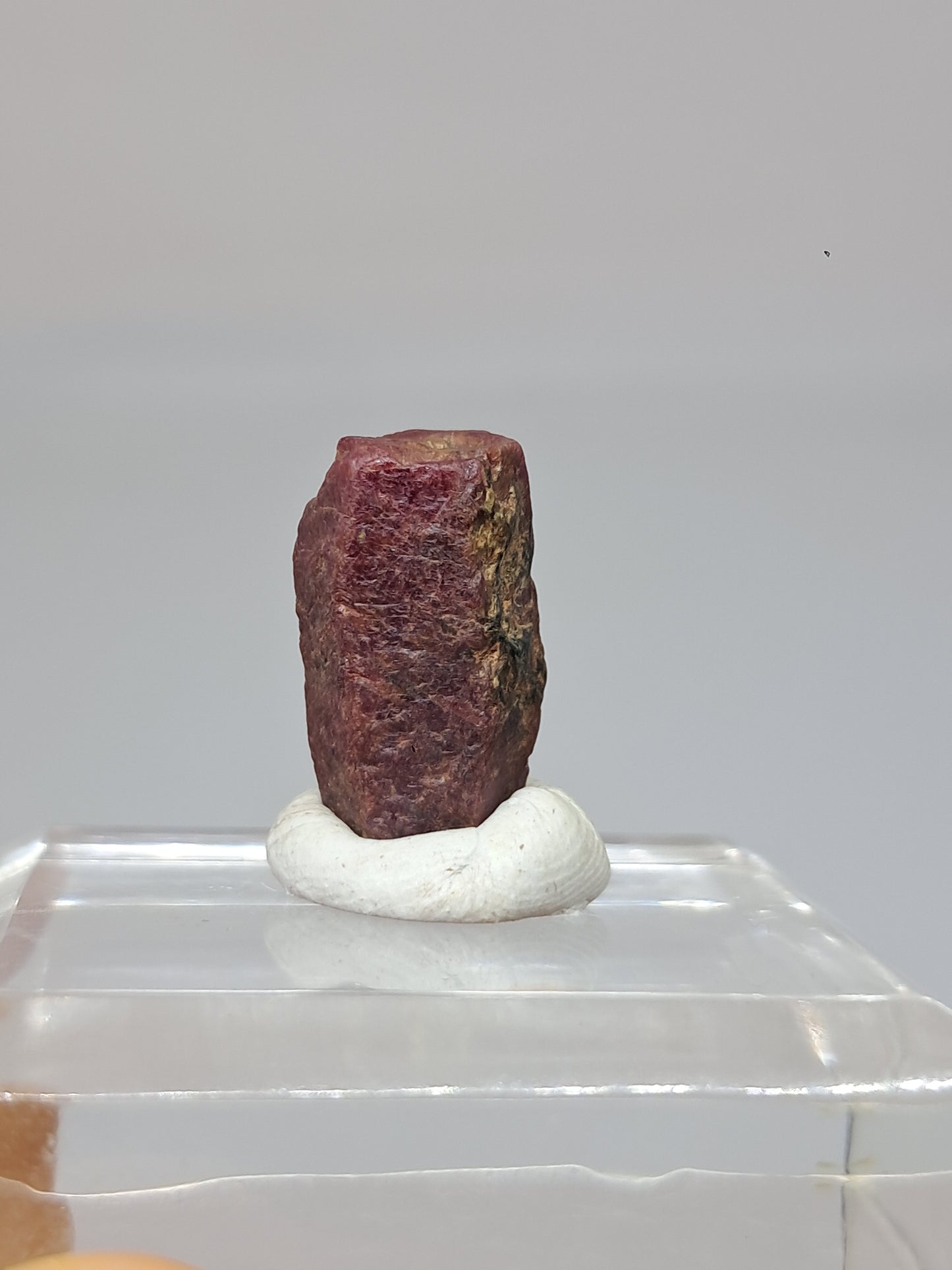 Cristal de rubí en bruto (Tamil Nadu) Piedra natural | Muestra mineral #RB29