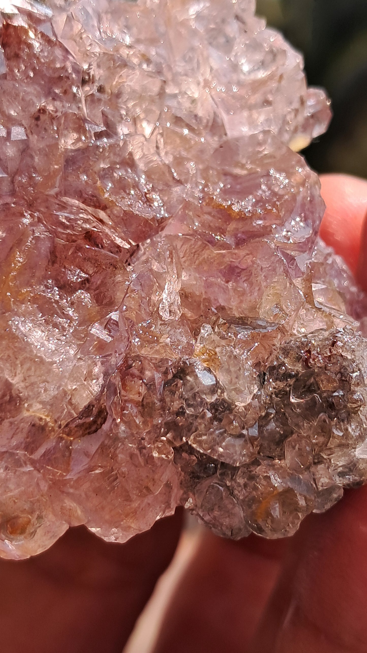 Amethyst Scepter Flower from Karur | Honeycomb Terminations | "Super Seven" inclusions | Mineral Specimen #KA185