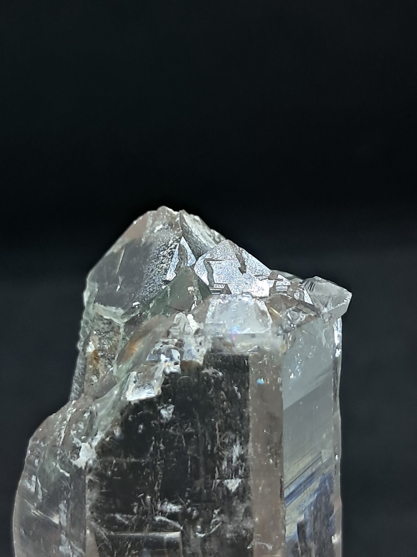 Himalayan Quartz Crystal Point w/ Golden Rutile | Biterminated | Self-healed | Natural Stone | Mineral Specimen #CH56