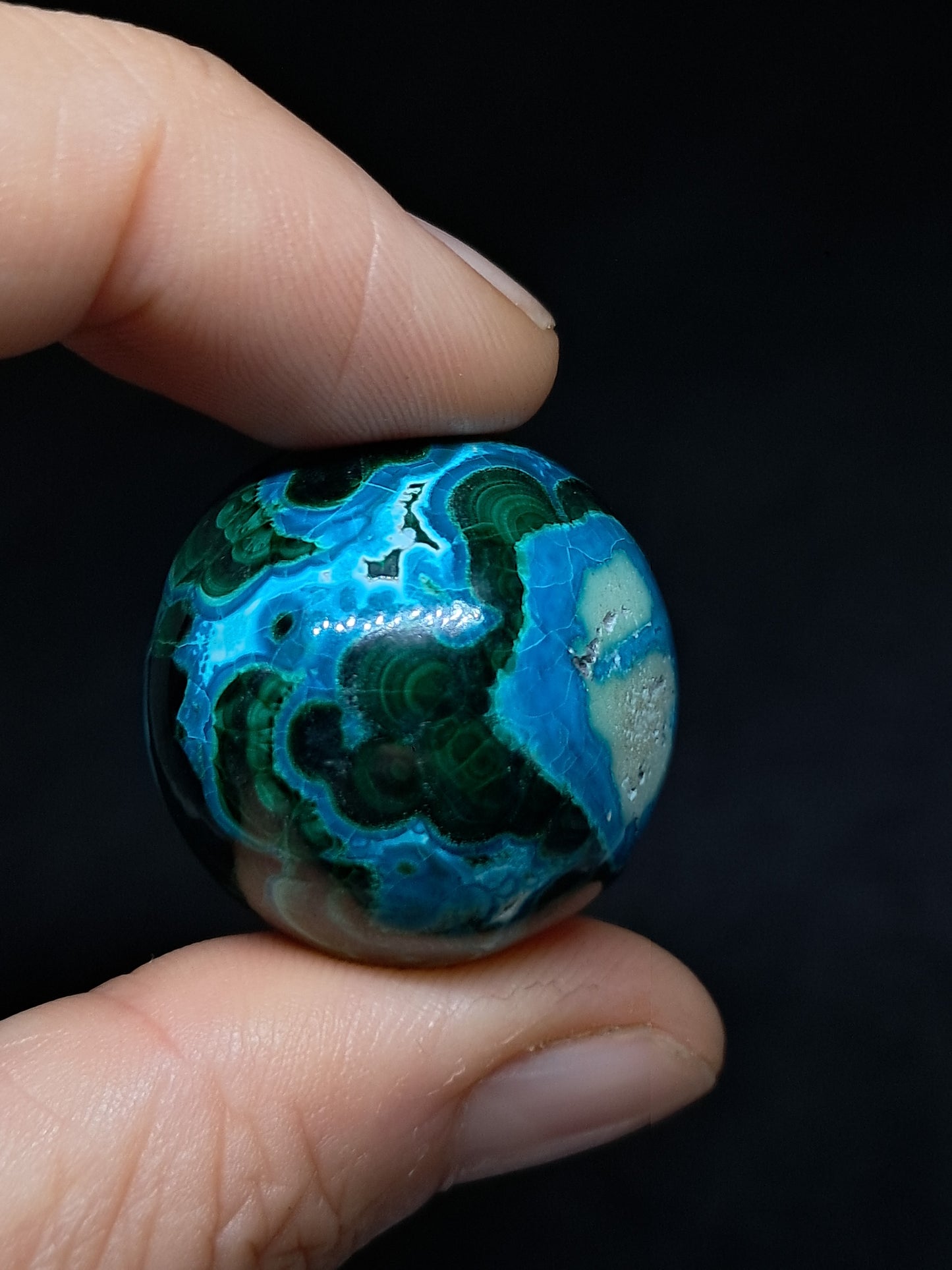 Chrysocolla w/ Malachite Sphere | Good Quality Natural Stone