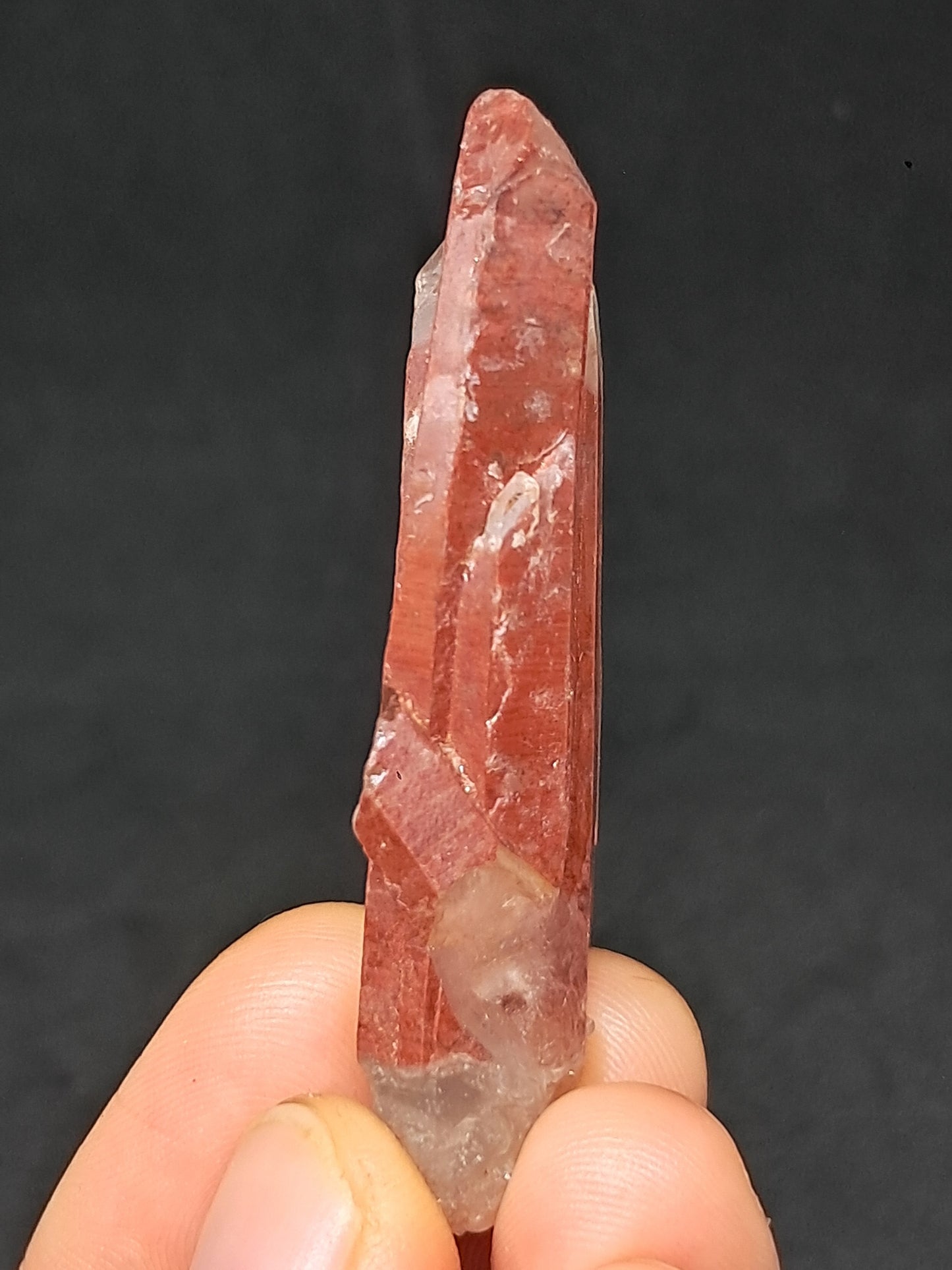 Hematite Phantom Quartz (Telangana) | Natural Crystal | Mineral Specimen #HPQ62