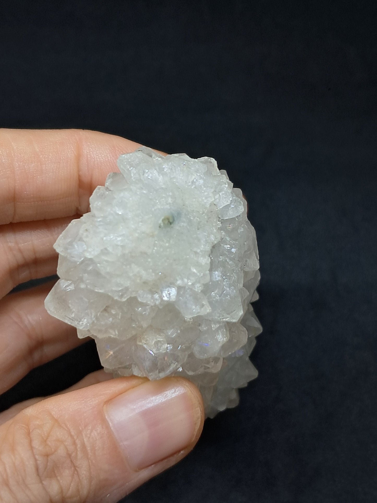 Cuarzo Iris (Aurangabad) | Anandalita | Estalactita | Cristal natural n.° AQ46