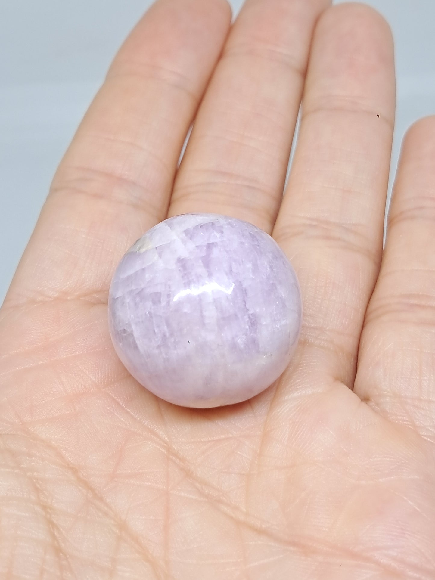 Kunzite Sphere | Polished Stone | Spodumene Natural Crystal