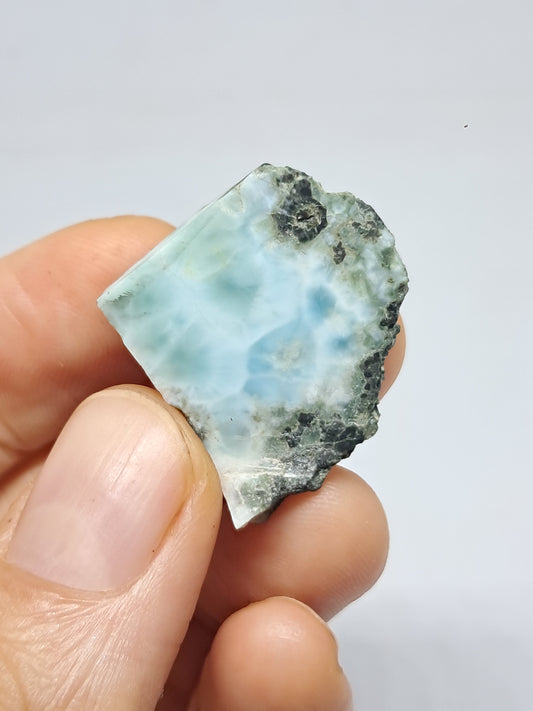 Larimar Raw (Dominican Republic) Rough Stone | Natural Rock #LM19
