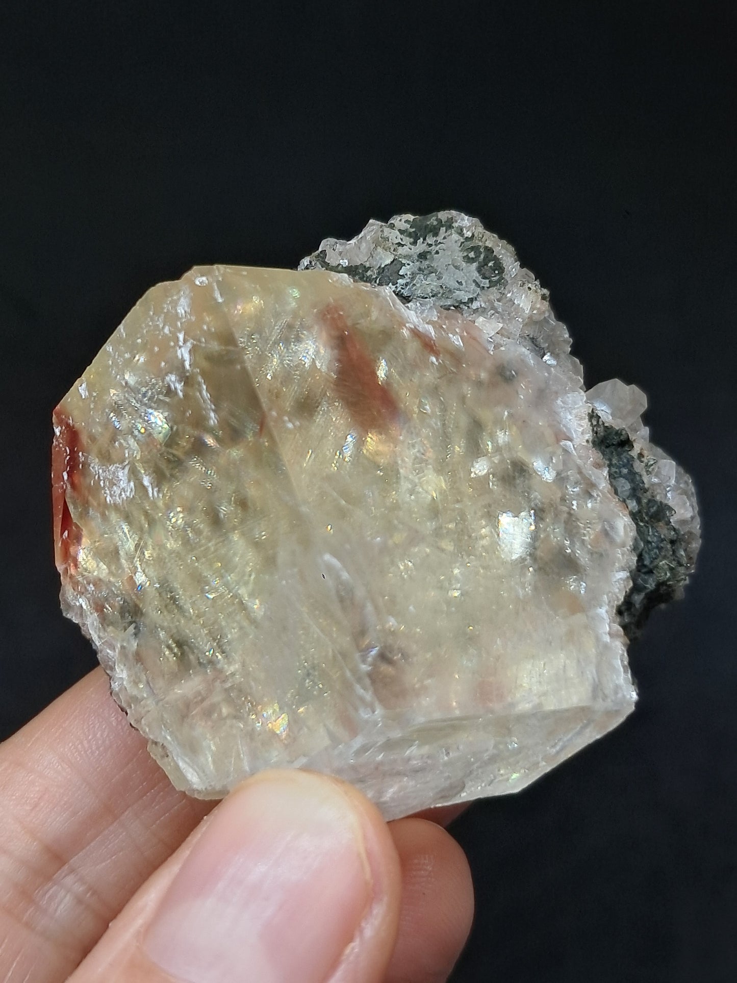 Calcita Frambuesa Mohosa *Hallazgo Raro* (Pithampur) Cristal Natural | Piedra Bruta | Muestra de Mineral #CA31