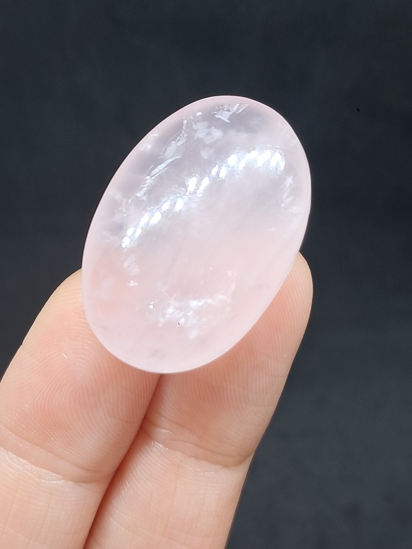 Cuarzo Rosa Palmstone | Piedra Pulida | Gema Natural