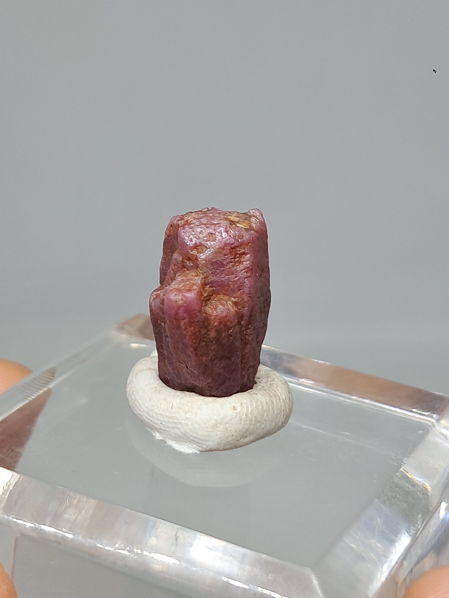 Cristal de rubí en bruto (Tamil Nadu) Piedra natural | Muestra mineral #RB22