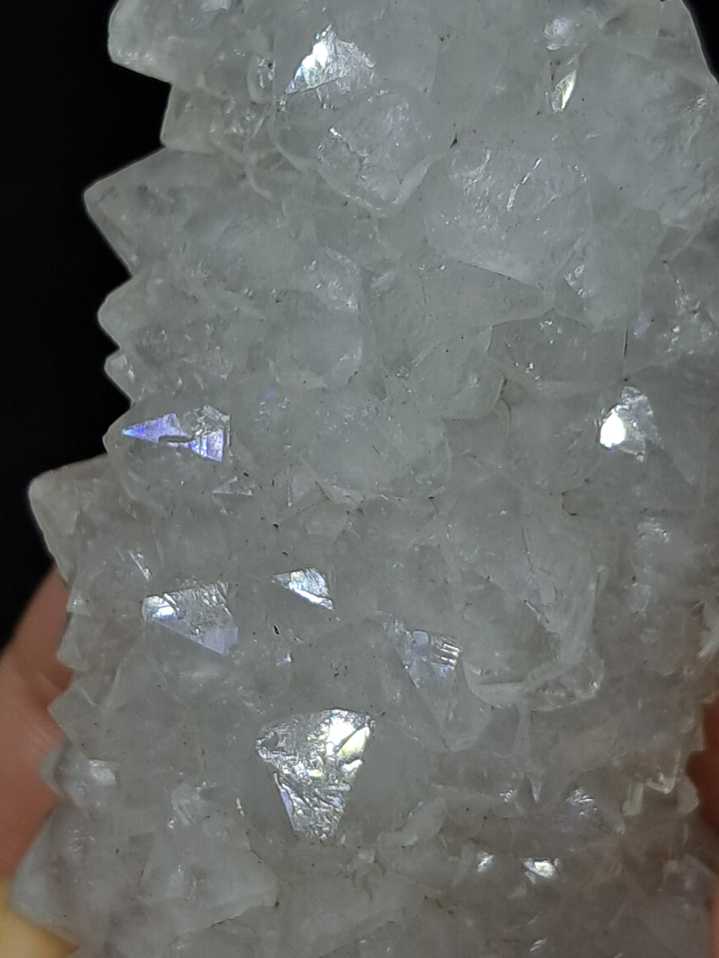 Cuarzo Iris (Aurangabad) | Anandalita | Estalactita | Cristal natural n.° AQ46