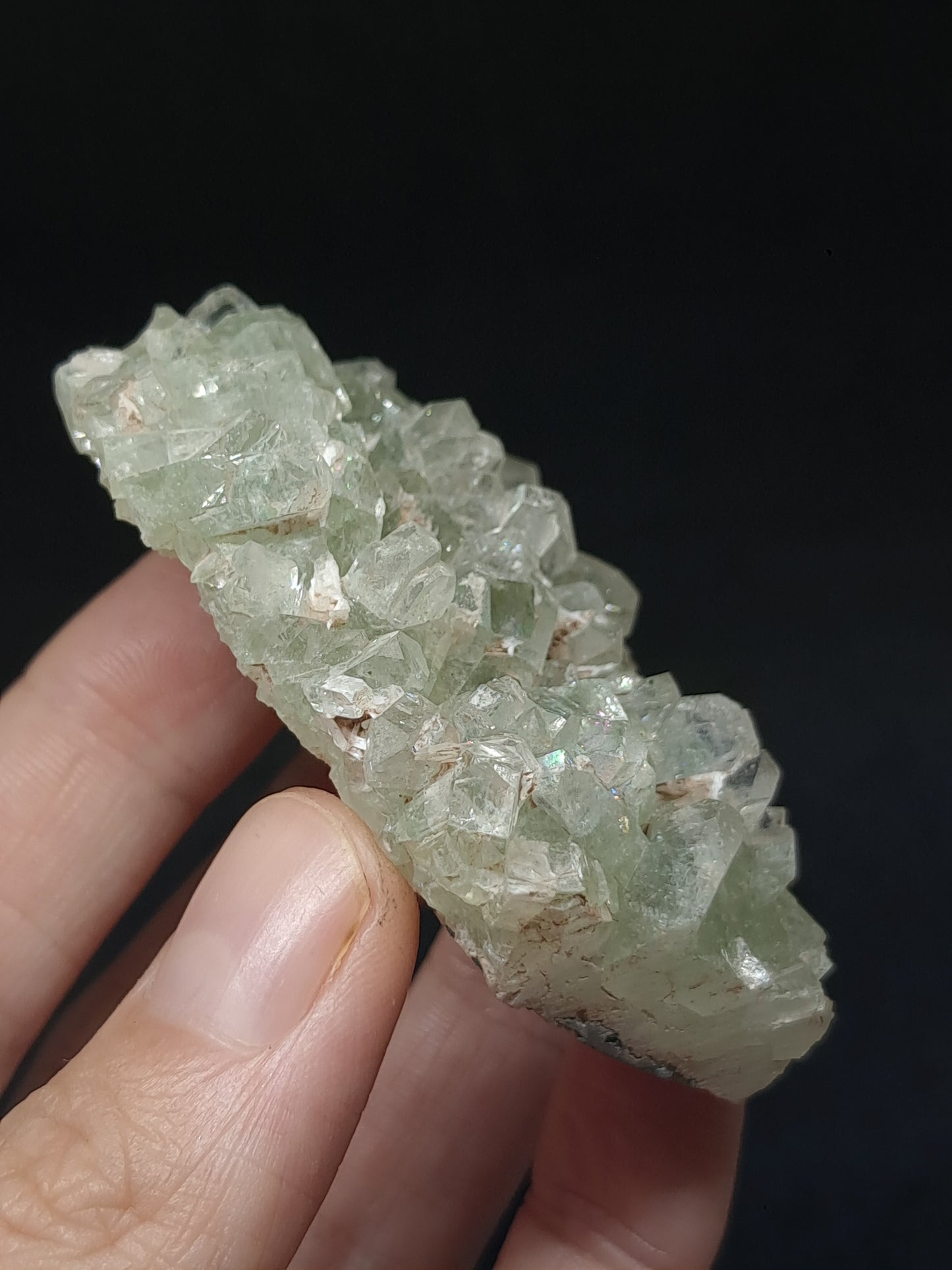Green Apophyllite Cluster (Fluorapophyllite) (Ajanta) Rough Natural Crystal | Mineral Specimens #GA60
