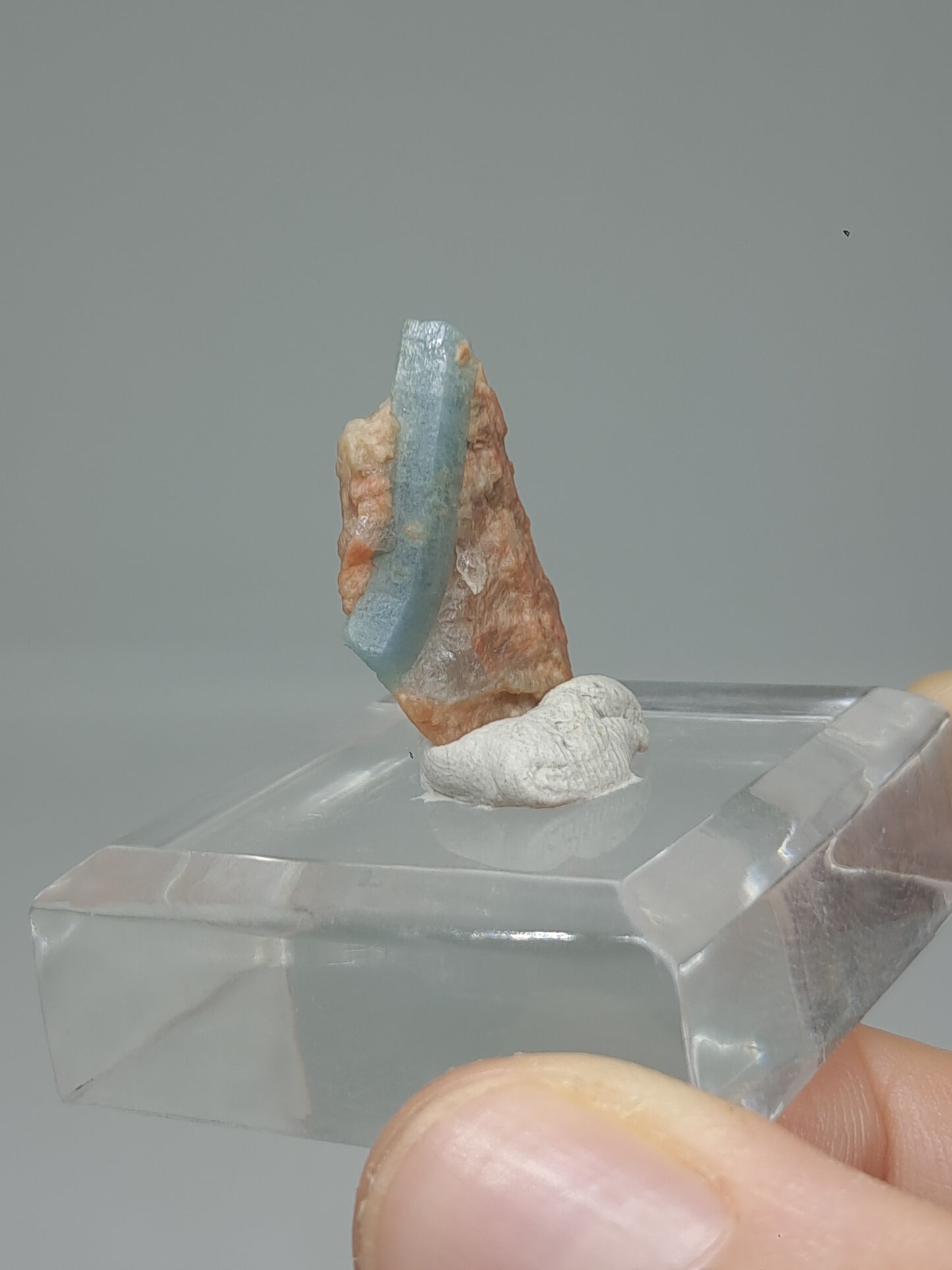 Aquamarine on Matrix (Karur) Rough Natural Crystal | Mineral Specimen #AQM46