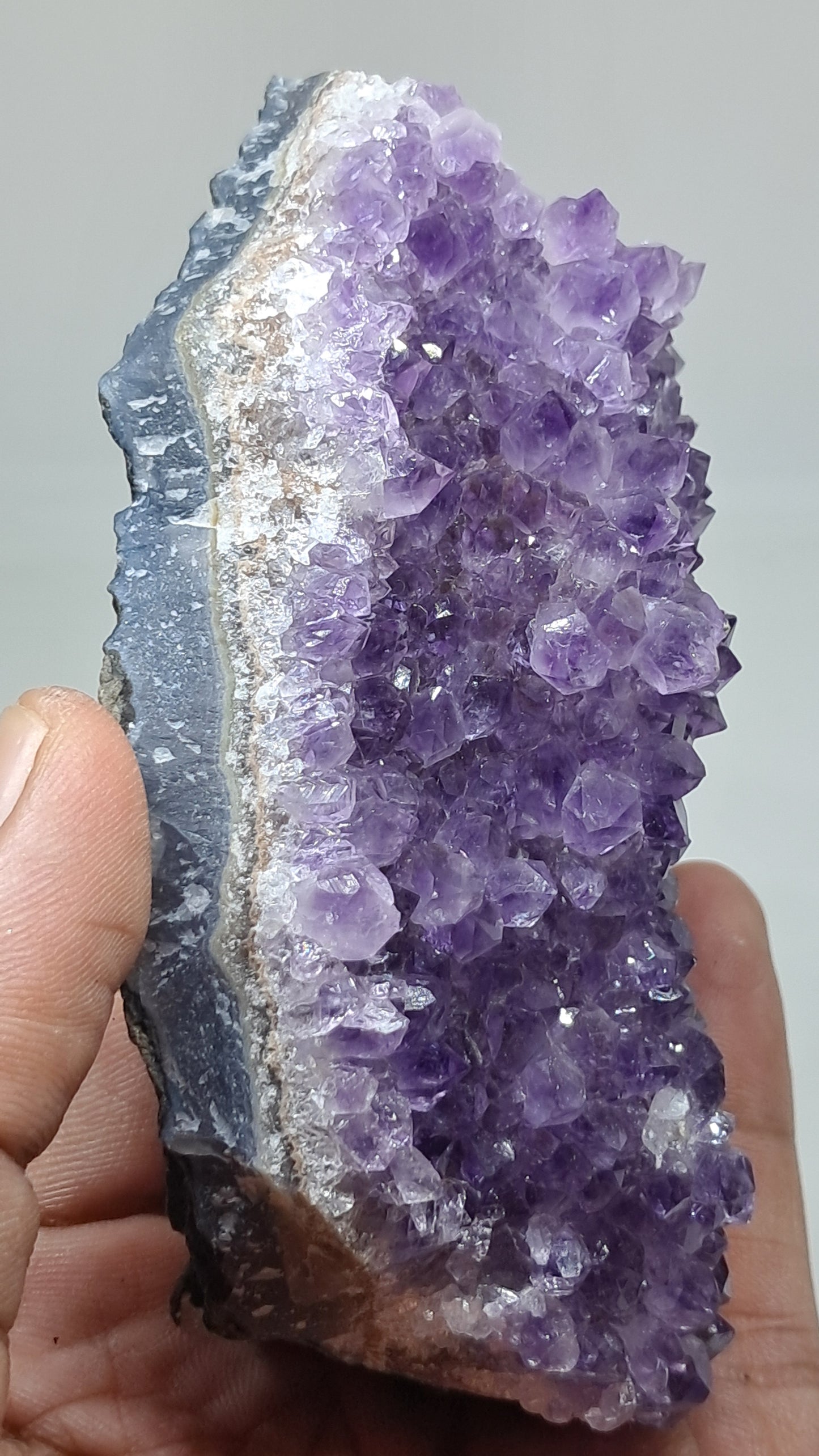 Deep Purple Amethyst (Brazil) | Natural Cluster | Mineral Specimen #AMB13