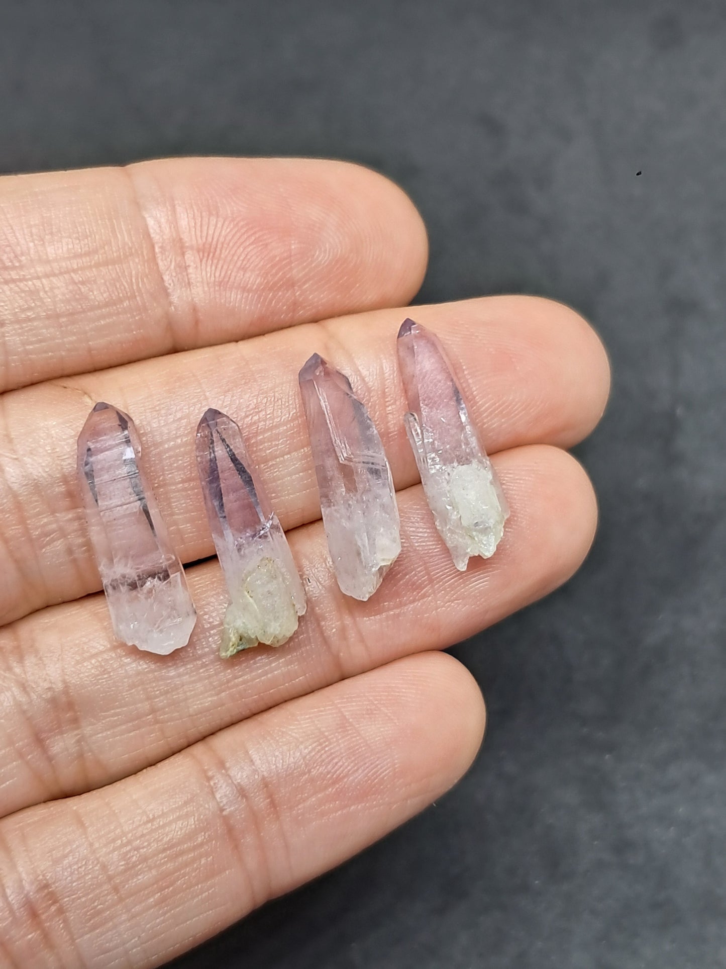 Set of 4 Small Veracruz Amethyst Crystal Points (Mexico) | Natural Stones #VA18
