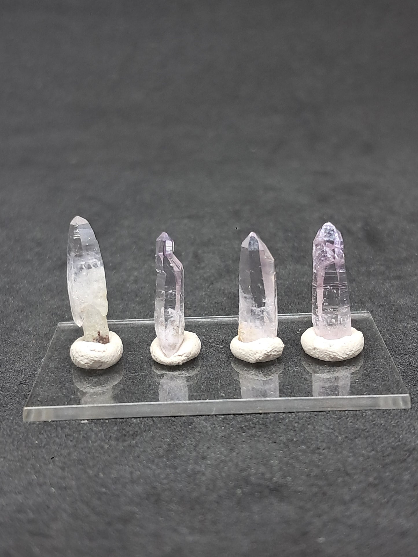Set of 4 Small Veracruz Amethyst Crystal Points (Mexico) | Natural Stones #VA17