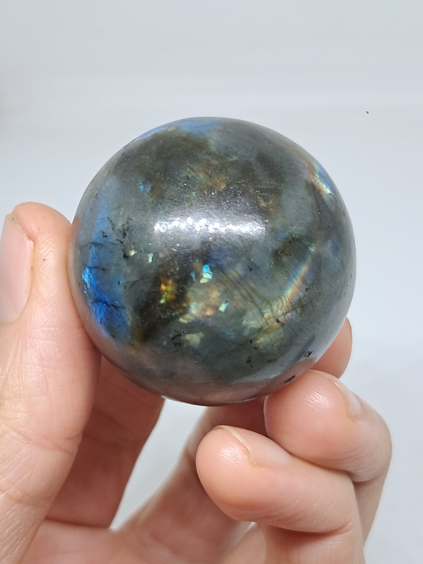 Labradorite Sphere (Madagascar) | Strong Flash | Polished Stone #LB11