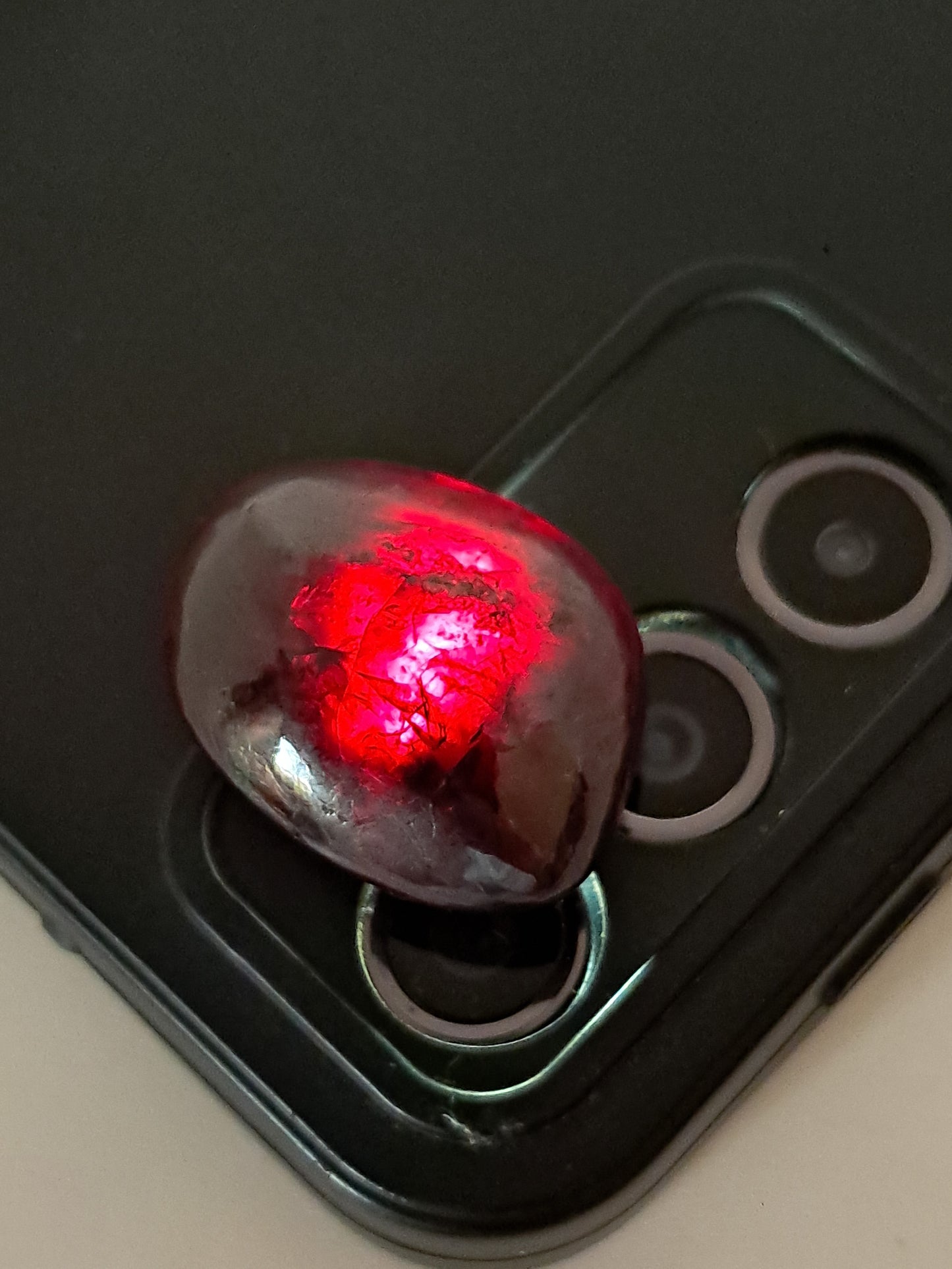 Red Garnet Tumbled Pebbles | Polished Natural Stone #PG1