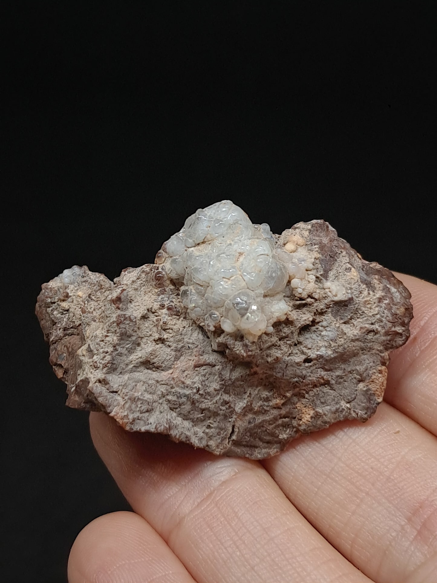 Hyalite Opal on Matrix (Mexico) Rough Crystal Stone | UV-Reactive Mineral Specimen #OH9