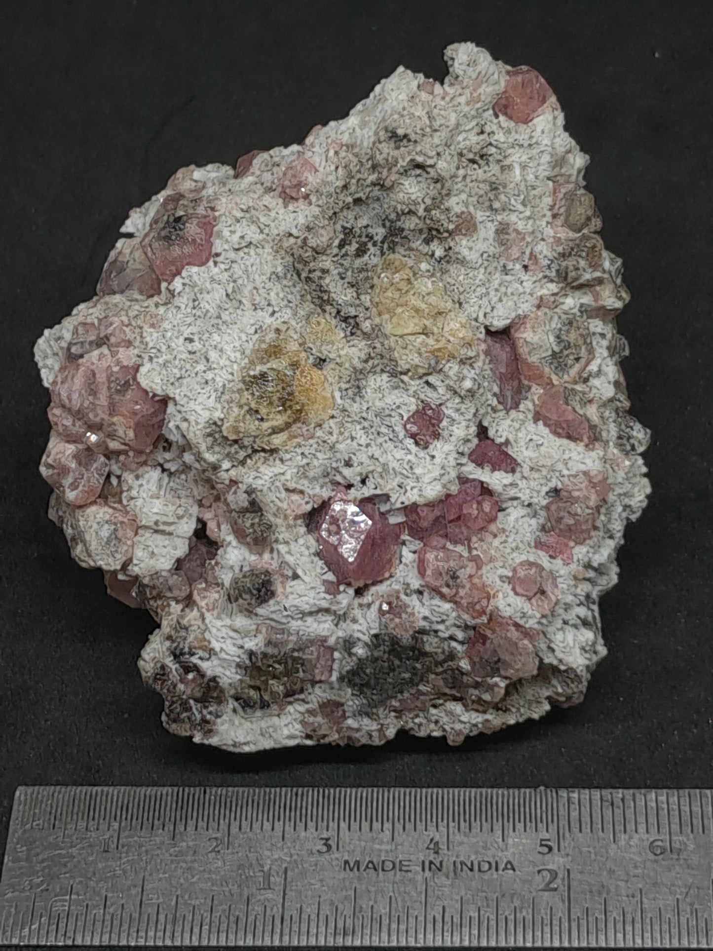 Grossular Garnet on Matrix (Mexico) Pink Garnet Cluster |Rough Crystal Stone | Mineral Specimen #GR22
