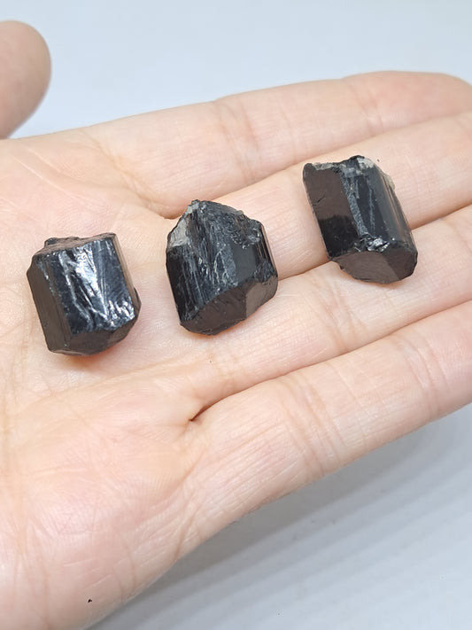 Small Black Tourmaline Crystal (Karnataka) Naturally Terminated | Natural Stone | Mineral Specimen #BT2