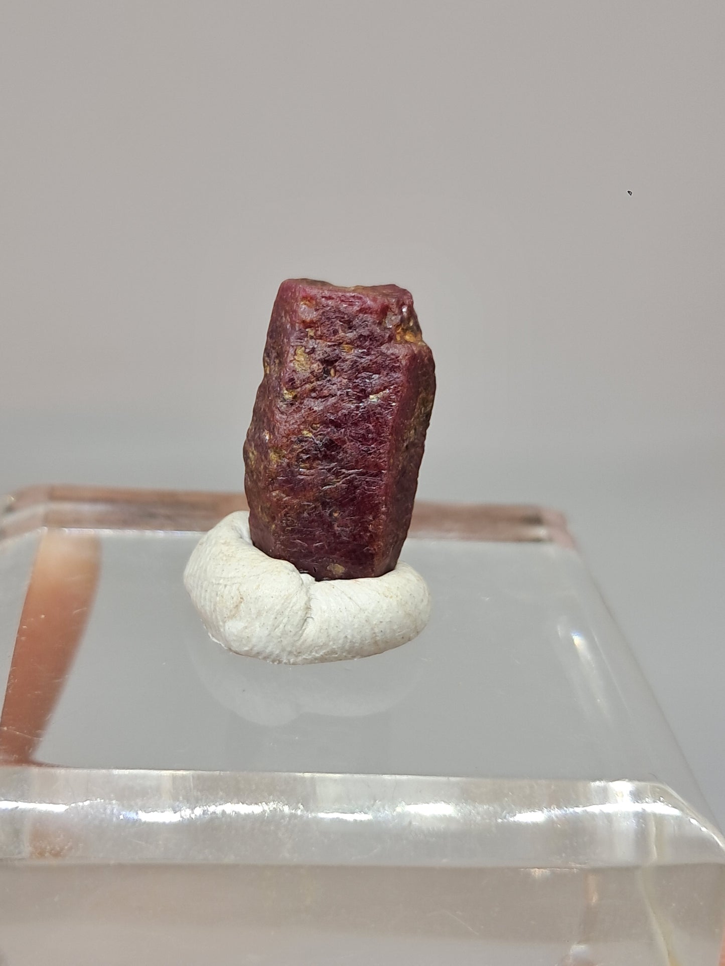 Cristal de rubí en bruto (Tamil Nadu) Piedra natural | Muestra mineral #RB29