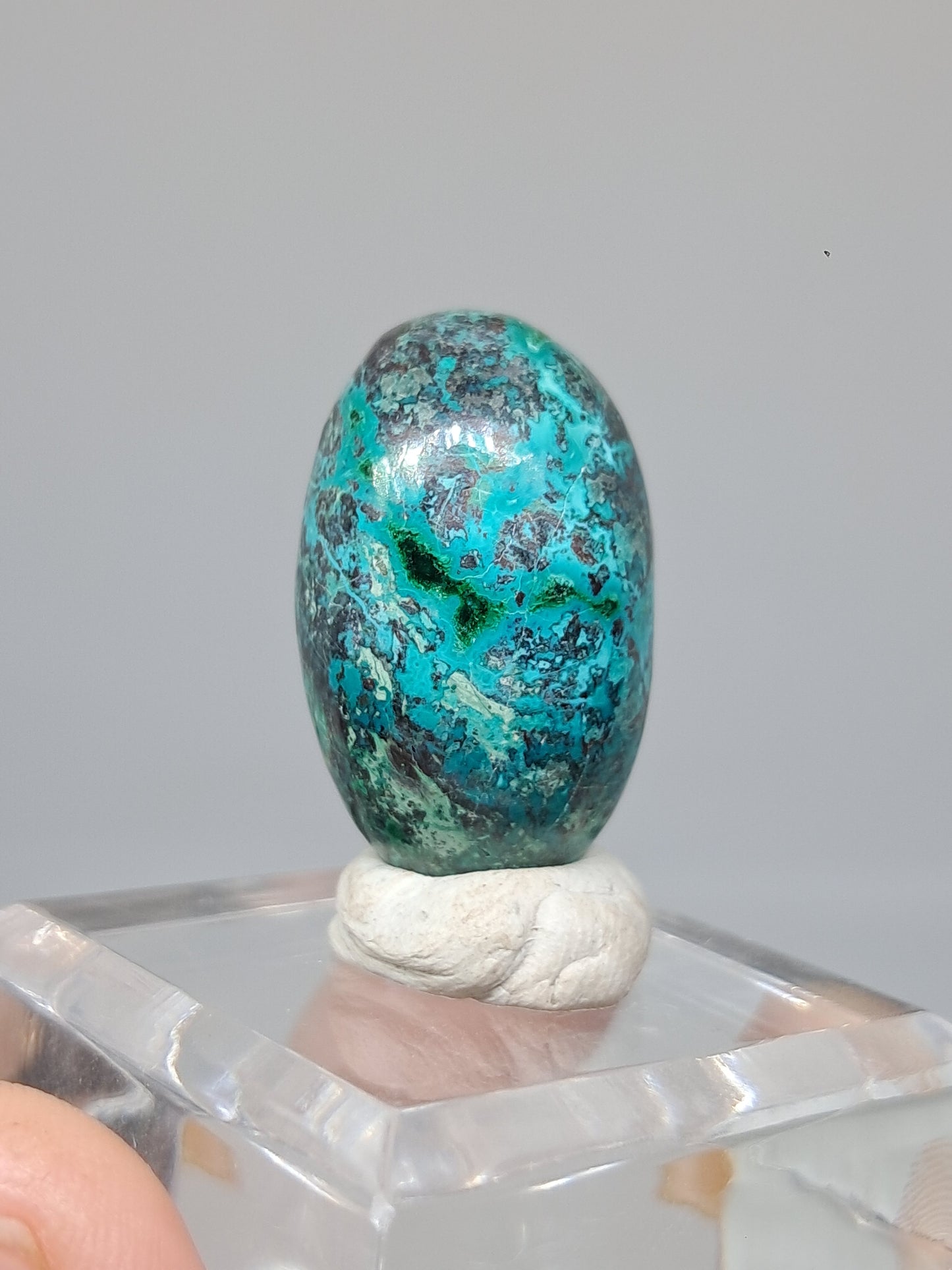 Chrysocolla Shivalingam | Polished Natural Stone | Good Quality