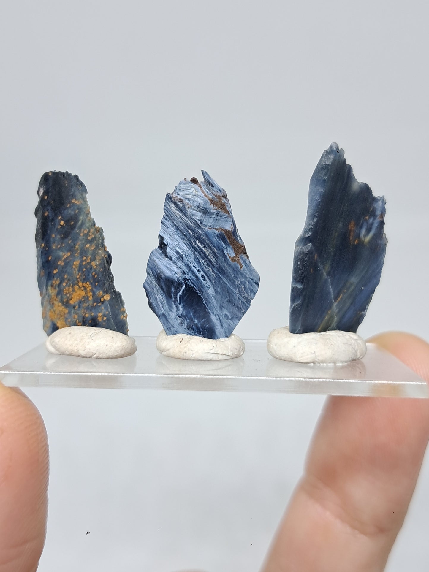 Set of 5 Raw Chips of Pietersite | Rough Stone #RCS26