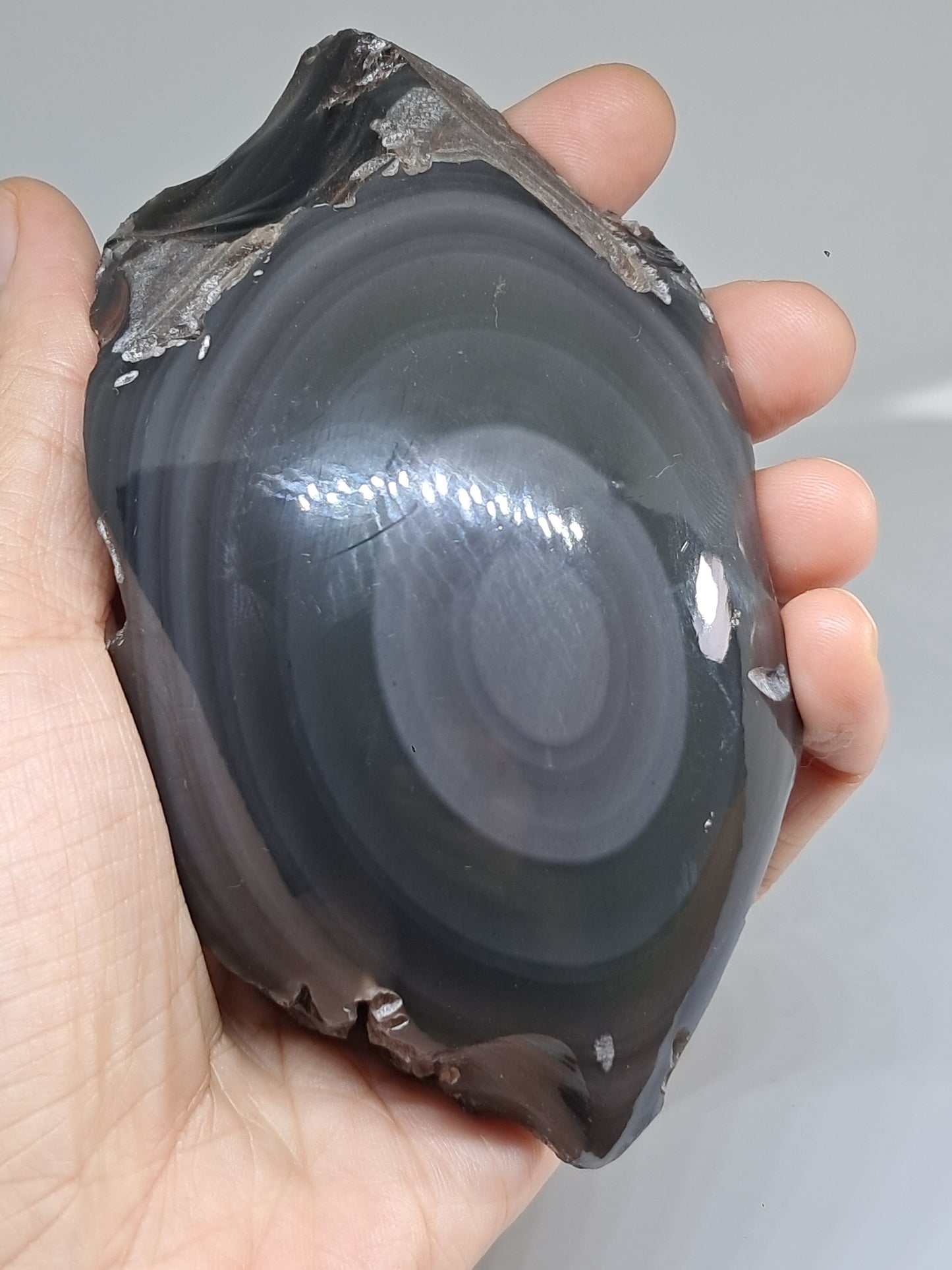 Rainbow Obsidian (Mexico) Natural Stone | Half Polished Half Rough #RO7