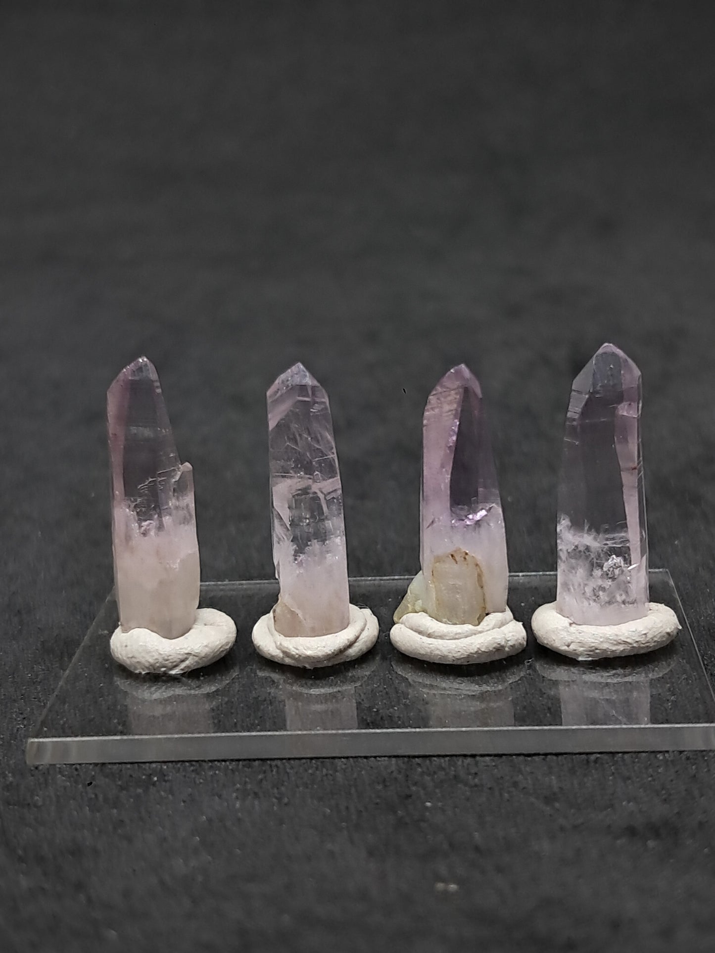 Set of 4 Small Veracruz Amethyst Crystal Points (Mexico) | Natural Stones #VA18