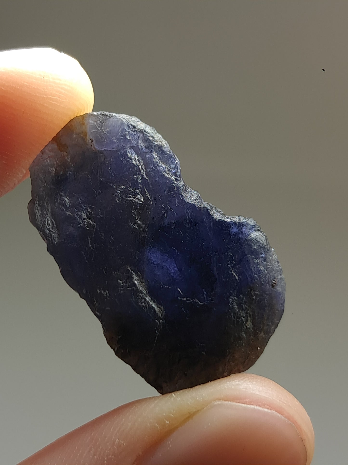Rough Iolite Crystal (Karur) *Gem Quality* Cordierite | Excelent Pleochroism | Mineral Specimen #IO8