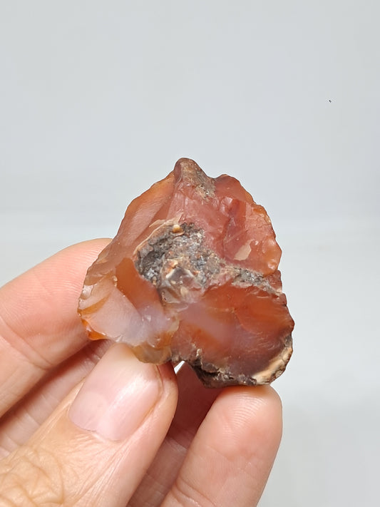 Carneola en bruto (India) Piedra en bruto | Cristal natural | Espécimen mineral #CRN35