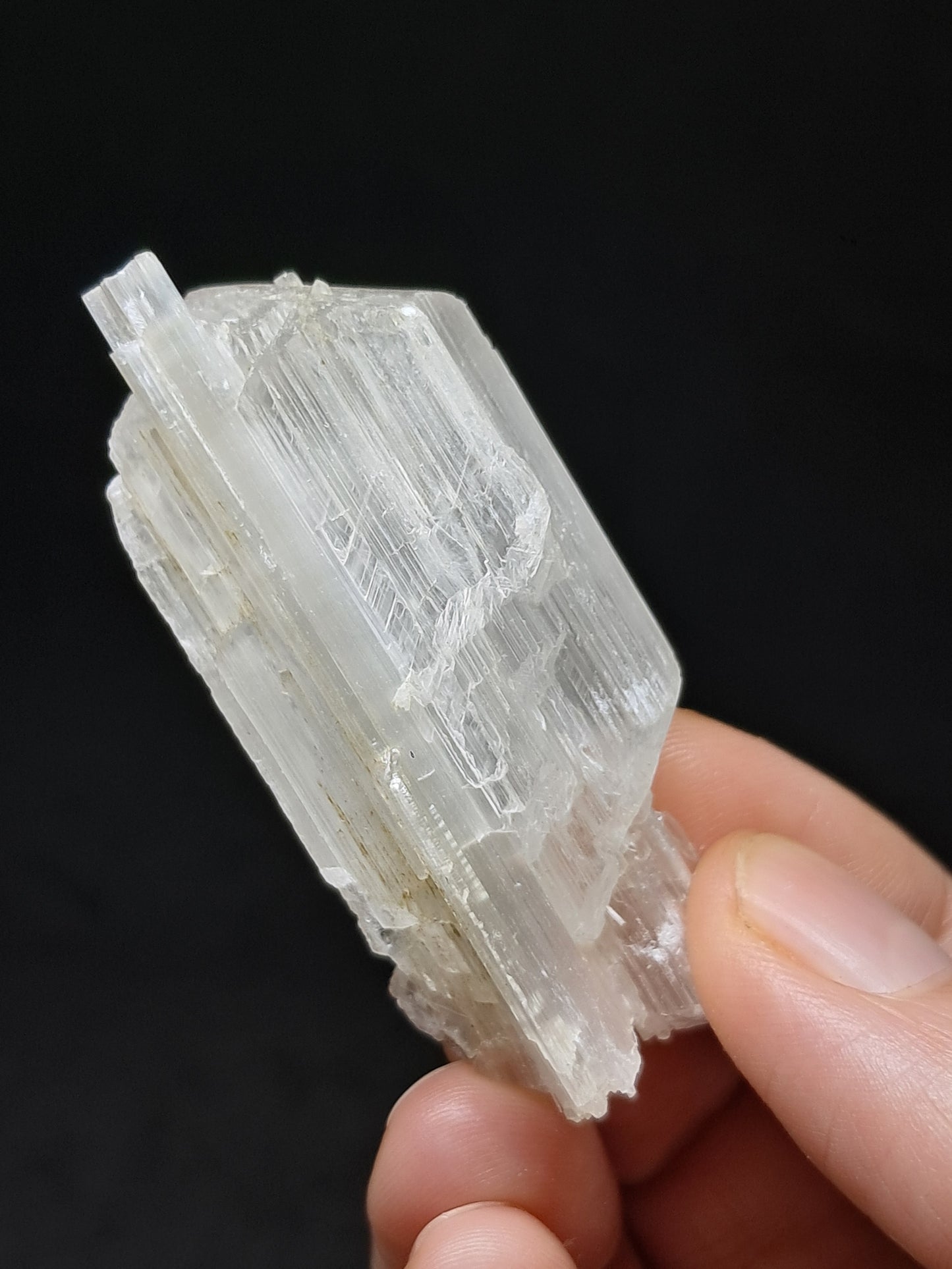 Satin Spar *Selenite* (India) Fibrous Gypsum | Mineral Specimen | Rough Crystal #SE3