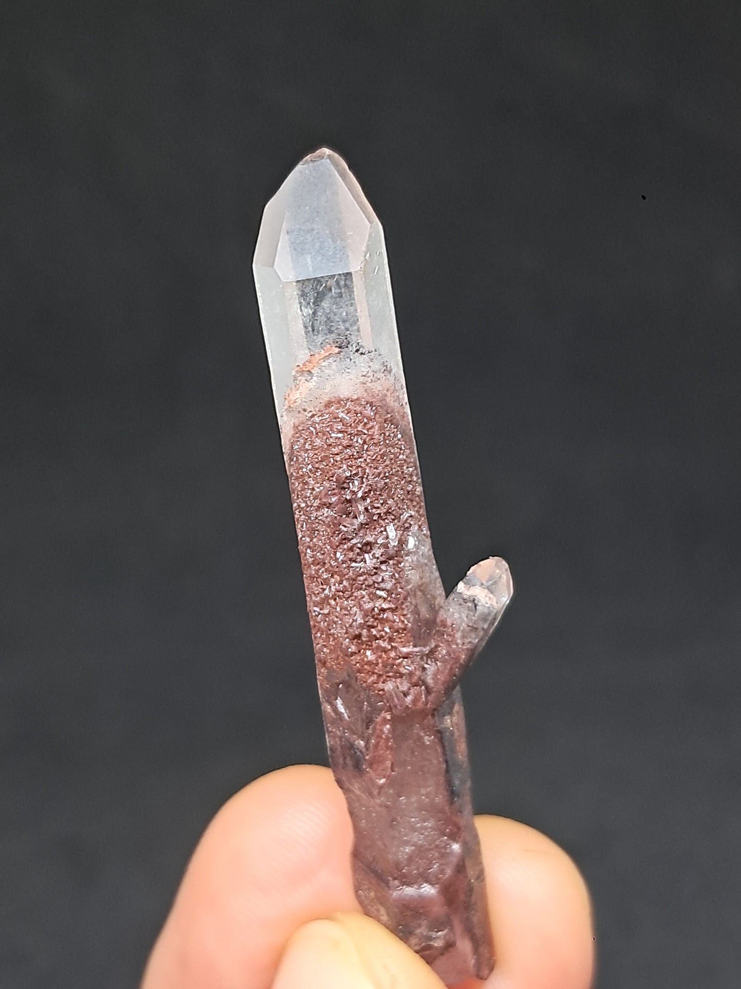 Hematite Phantom Quartz (Telangana) | Natural Crystal | Mineral Specimen #HPQ52