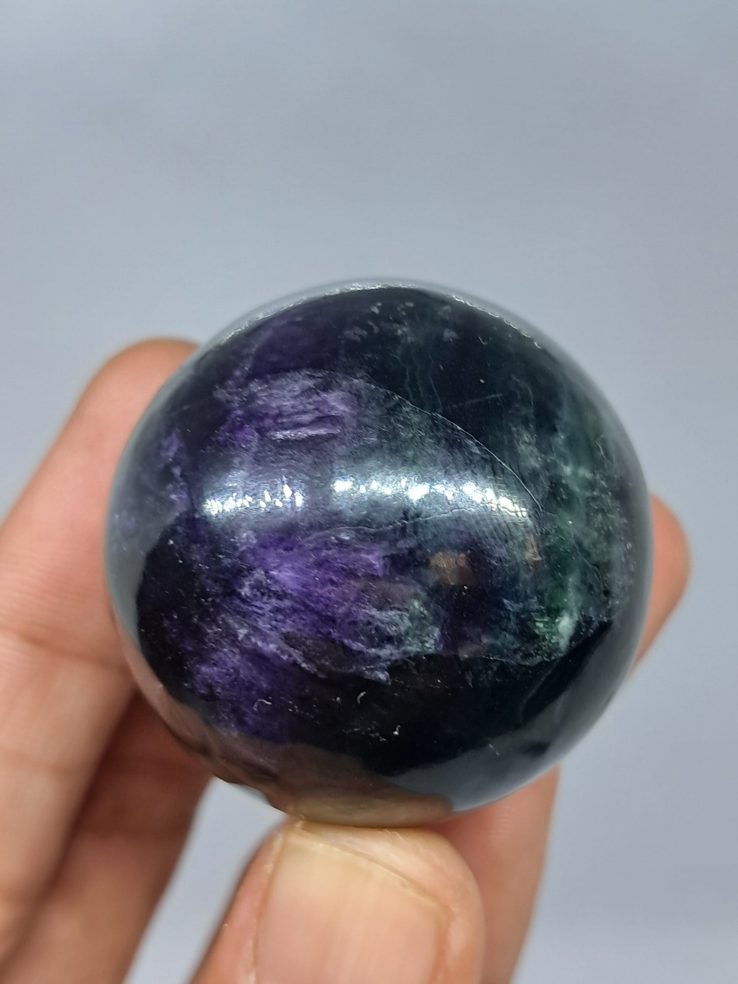 Rainbow Fluorite Sphere | Polished Natural Stone #RF3