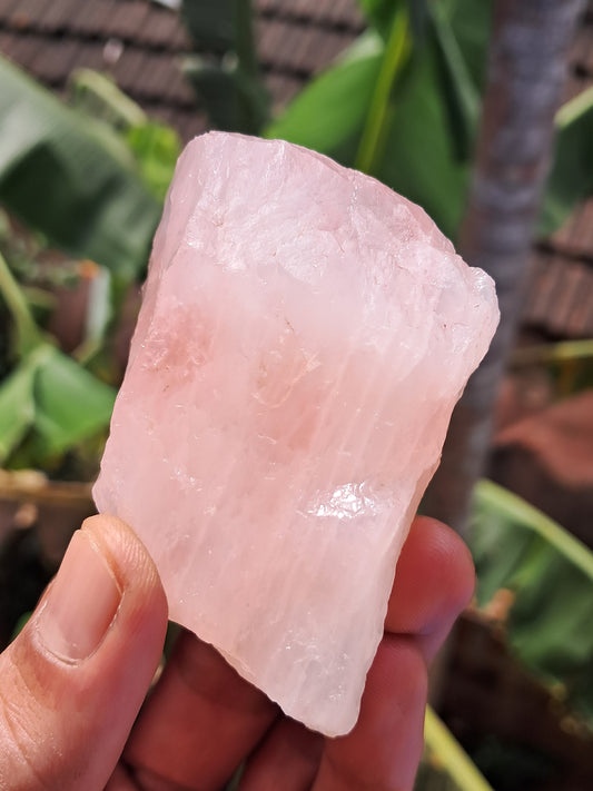Rose Quartz (Rajasthan) Rough Stone | Natural Gemstone #RQ10