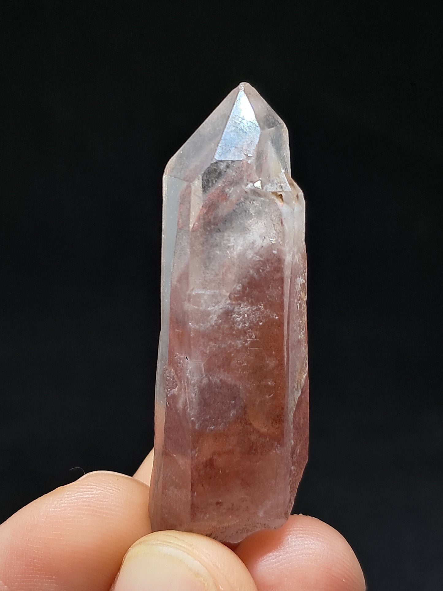 Hematite Phantom Quartz (Telangana) | Natural Crystal | Mineral Specimen #HPQ56