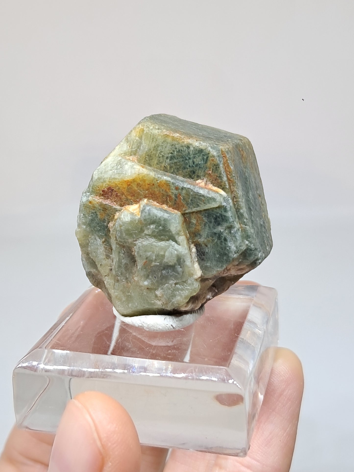 Natural Greenish-Blue *Teal* Sapphire Crystal (Karur) Rough Stone | Mineral Specimen #SP48