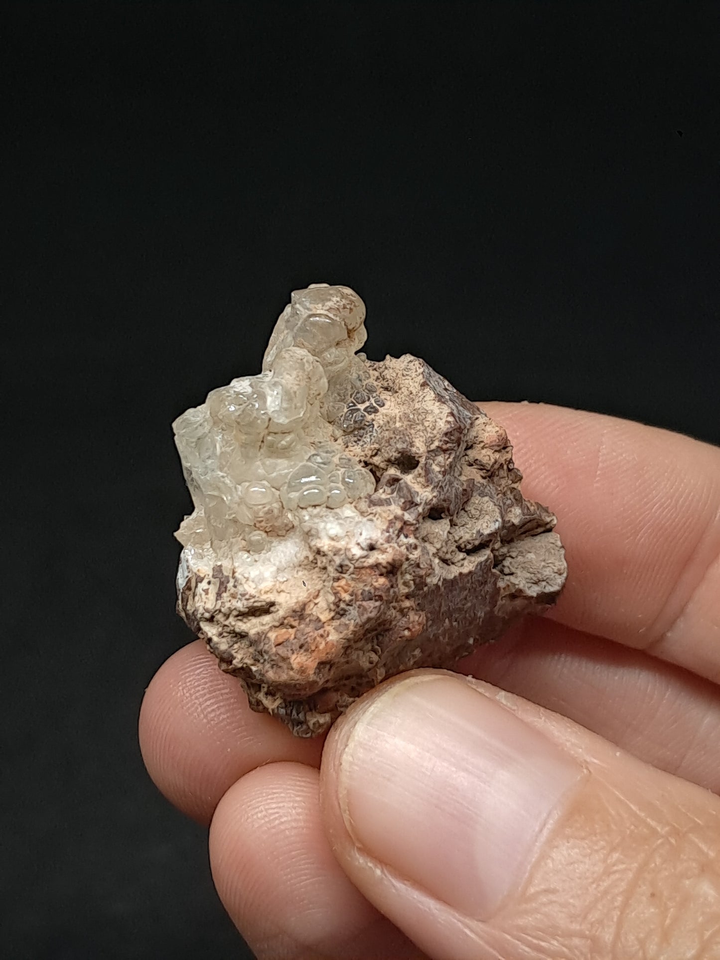 Hyalite Opal on Matrix (Mexico) Rough Crystal Stone | UV-Reactive Mineral Specimen #OH19