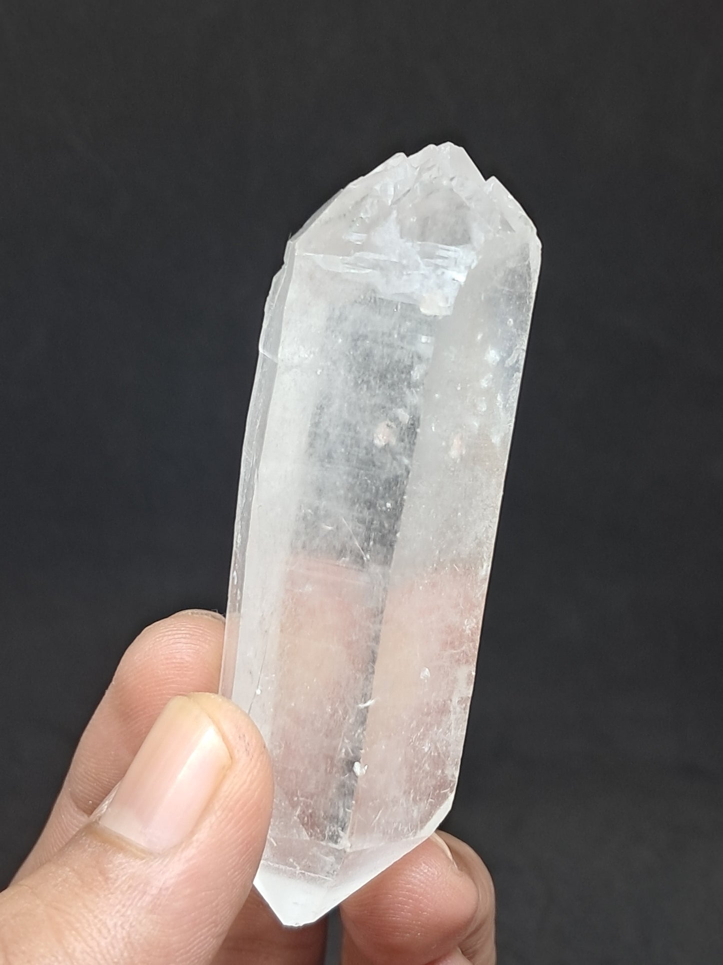 Himalayan Quartz Biterminated Self-healed Point | Natural Crystal | Mineral Specimen #CH69