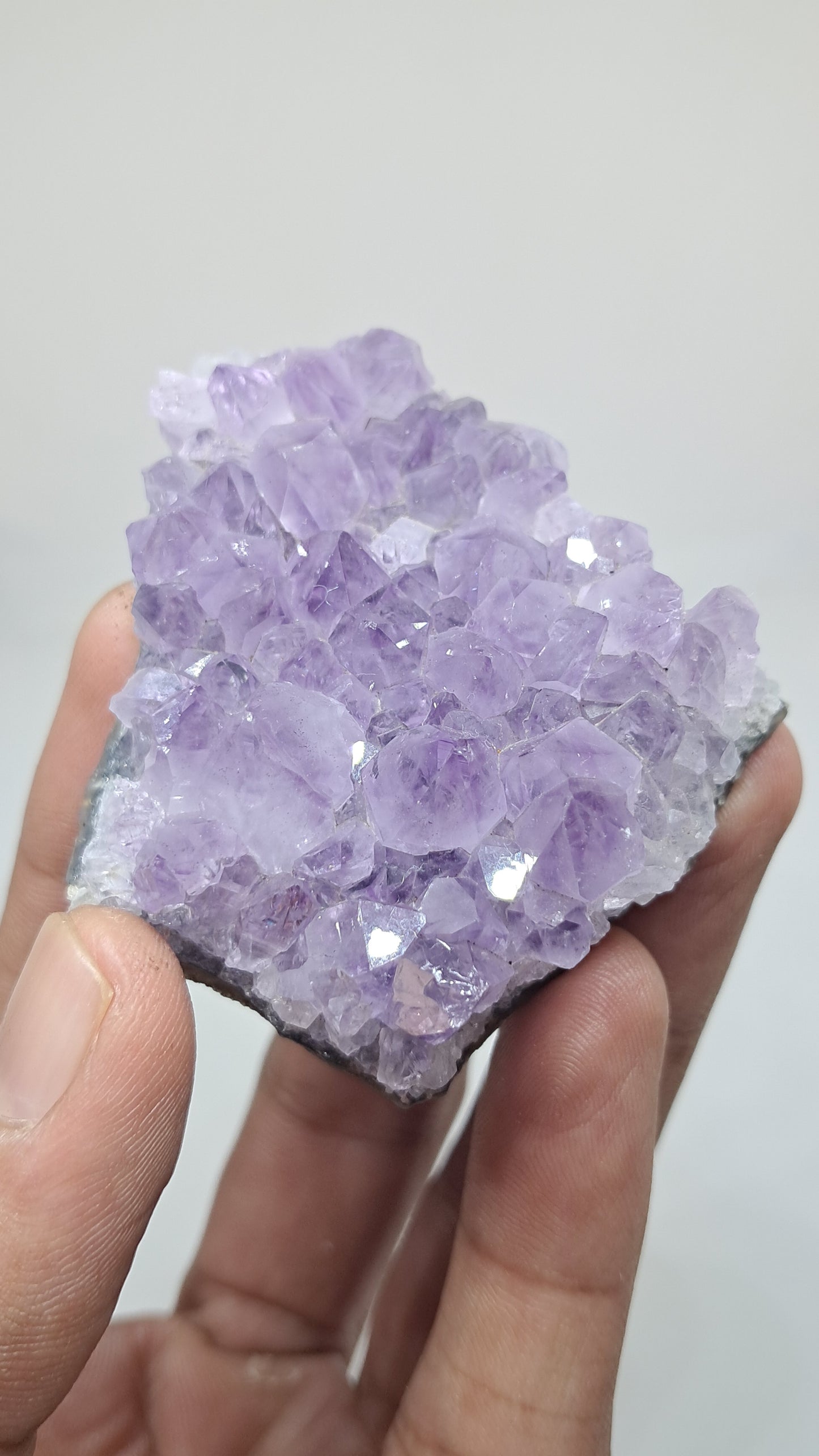 Amatista Morada Lavanda (Brasil) | Drusa Natural | Hermoso Brillo #AMB3