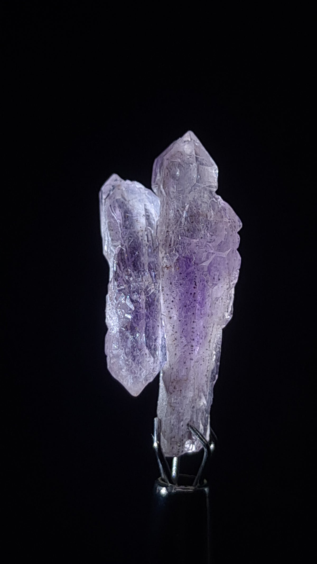 Quartz Amethyst Scepter | Hematite Goethite Rutile Inclusions | Biterminated  #KA206