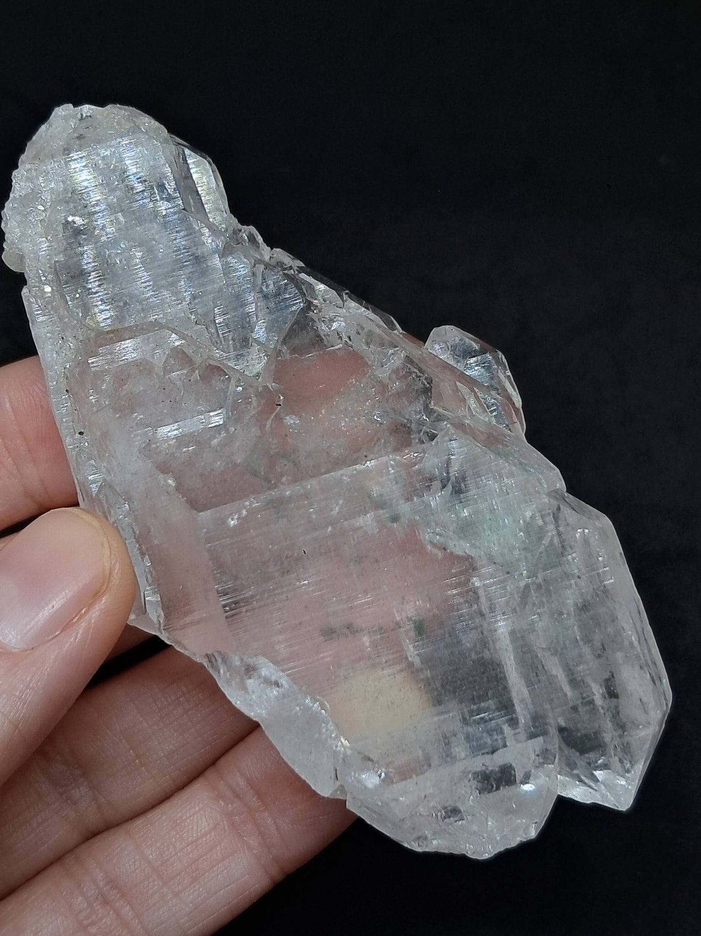 Himalayan Quartz *Elestial Formation* w/ Chlorite Inclusions | Natural Crystal | Mineral Specimen #CH81