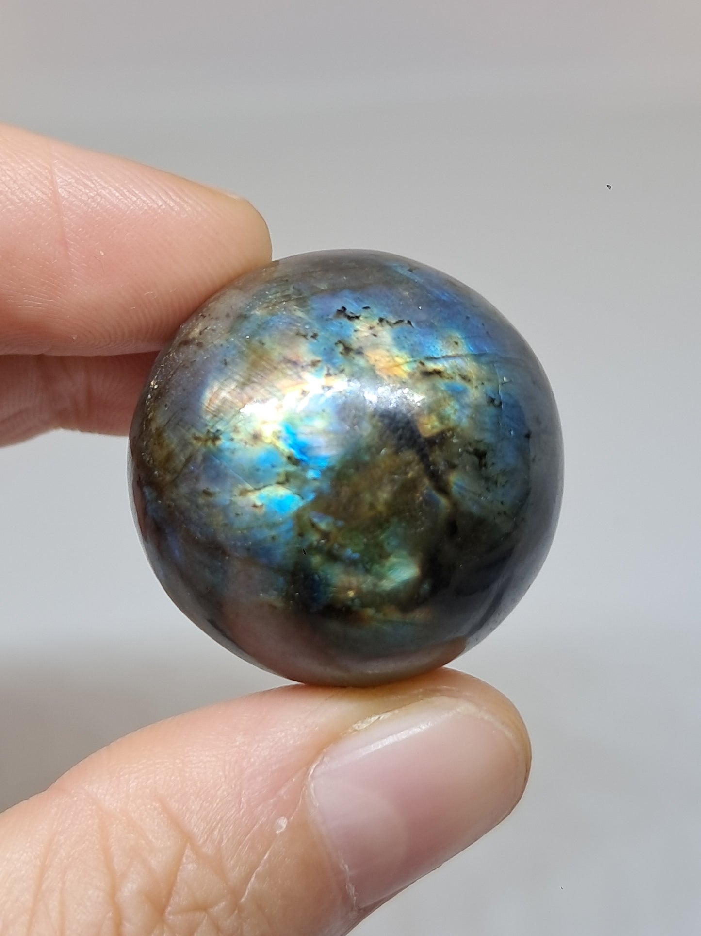 Labradorite Sphere (Madagascar) | Strong Flash | Polished Stone #LB13