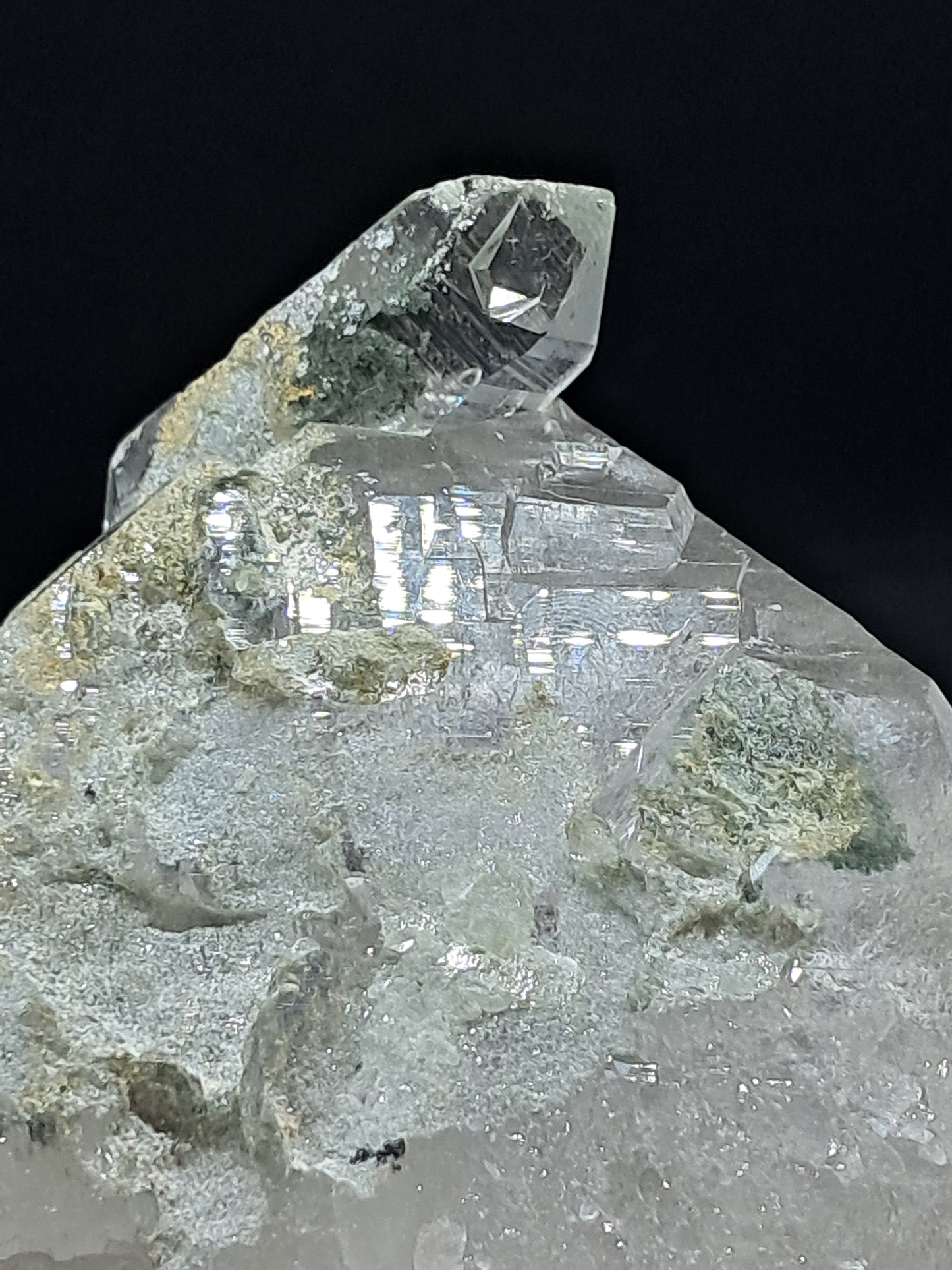 Himalayan Quartz Crystal Point with Magnetite Inclusions XL | High Grade | Natural Stone | Mineral Specimen #CH54