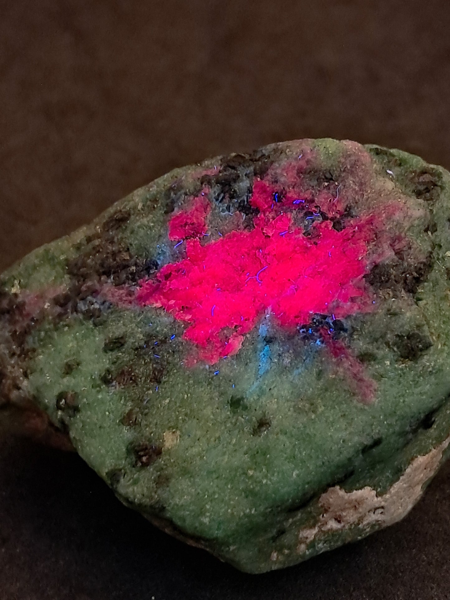 Ruby Zoisite w/ Hornblende (Tanzania) Rough Stone | Natural Specimen #RZ9