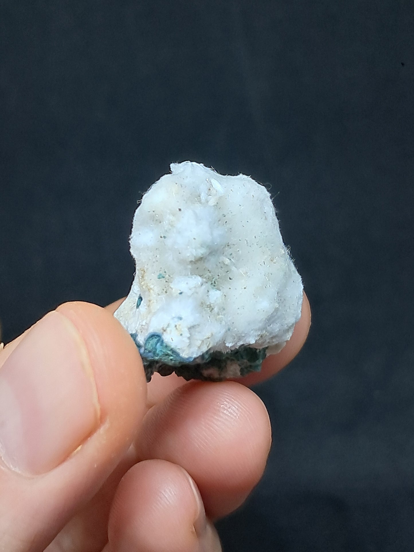 Okenite on Chalcedony (Mumbai) Mineral Specimen | Natural Crystal #OK41
