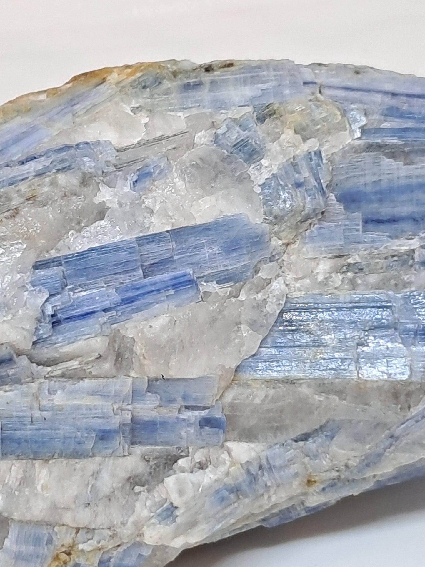 Blue Kyanite Cluster w/ Quartz (Tamil Nadu) Natural Mineral Specimen #KY1