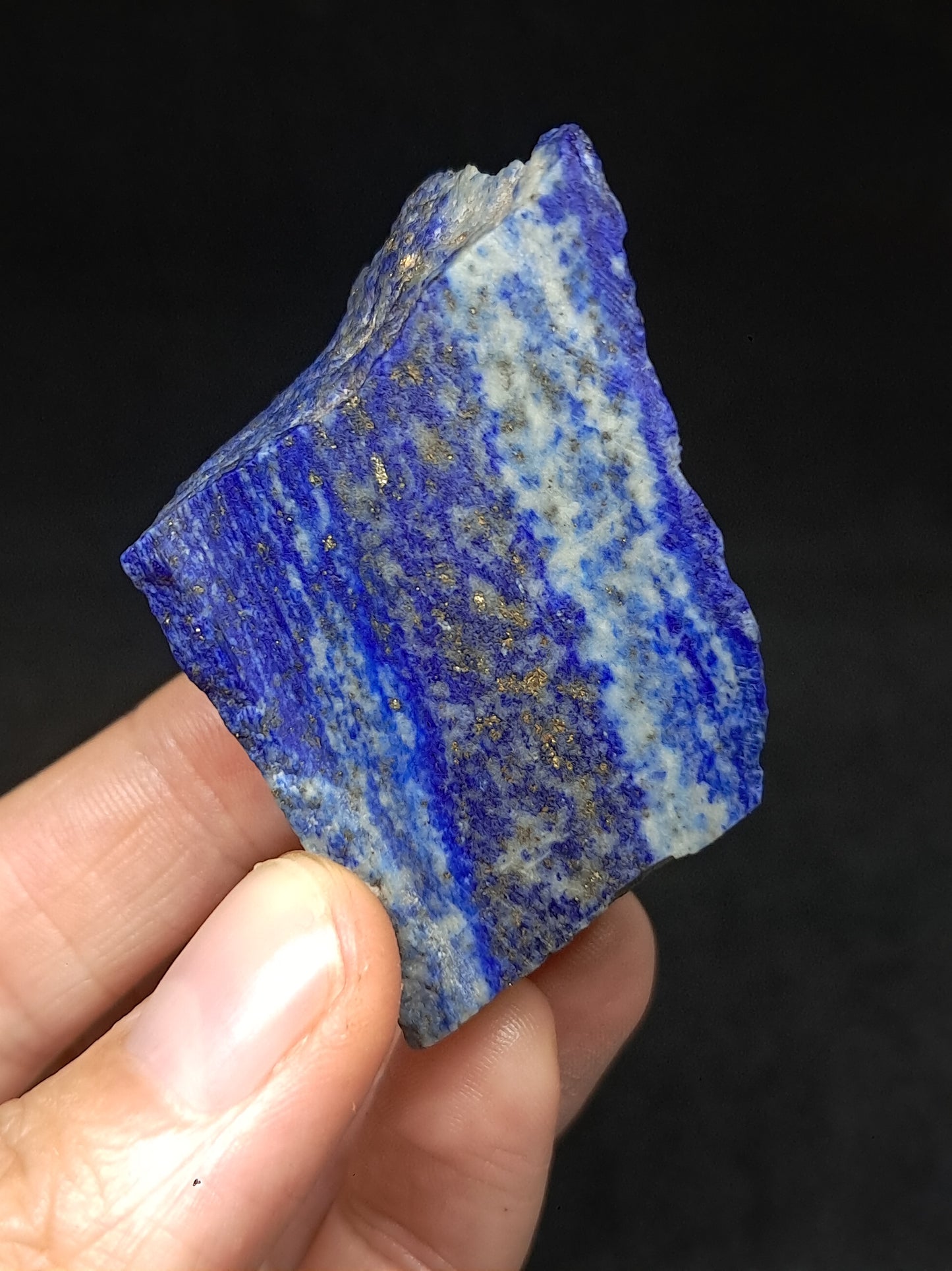 Slice of Lapislazuli (Afghanistan) Rough Natural Stone #LZ3