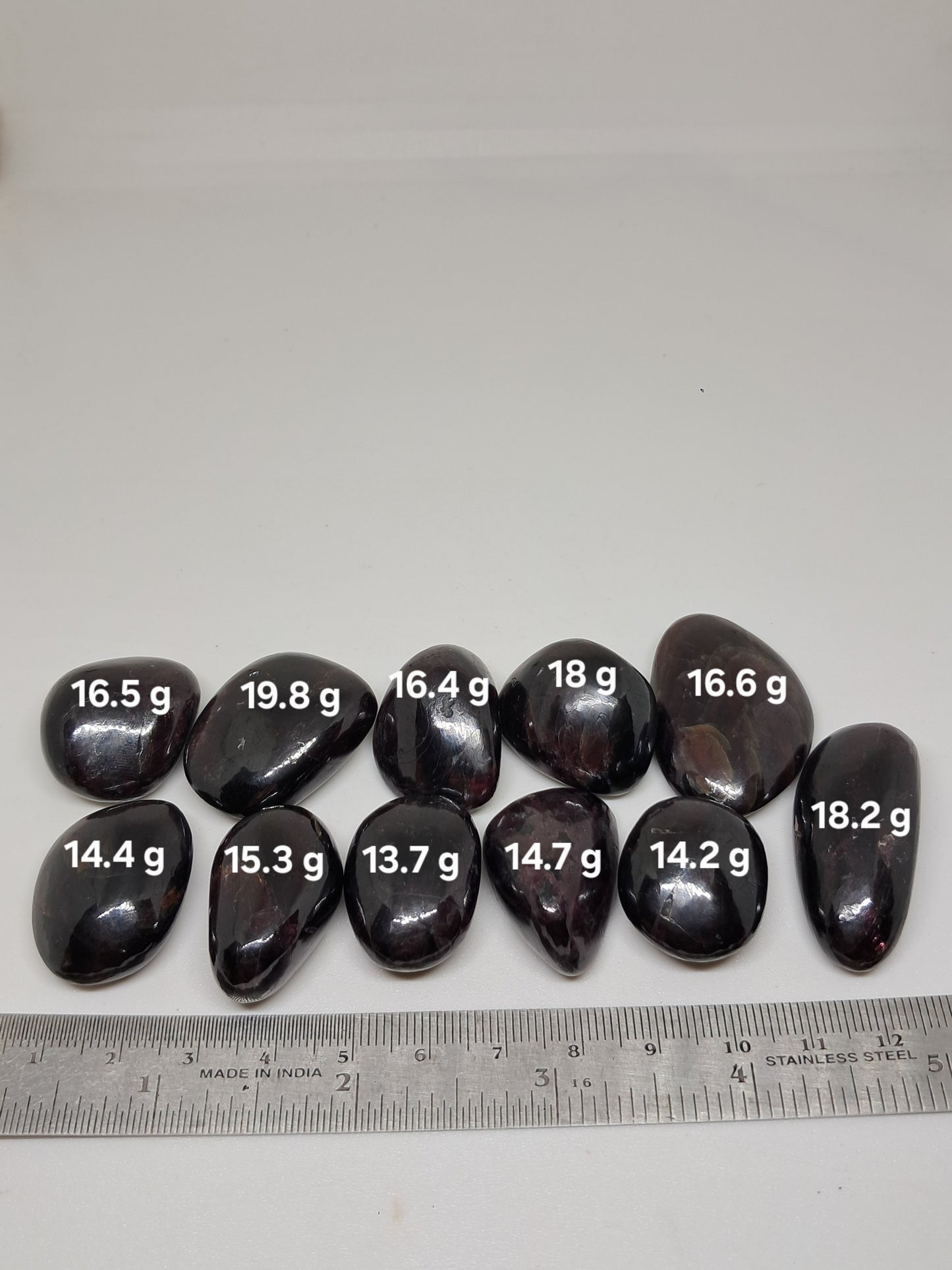 Red Garnet Tumbled Pebbles | Polished Natural Stone #PG1